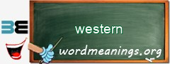 WordMeaning blackboard for western